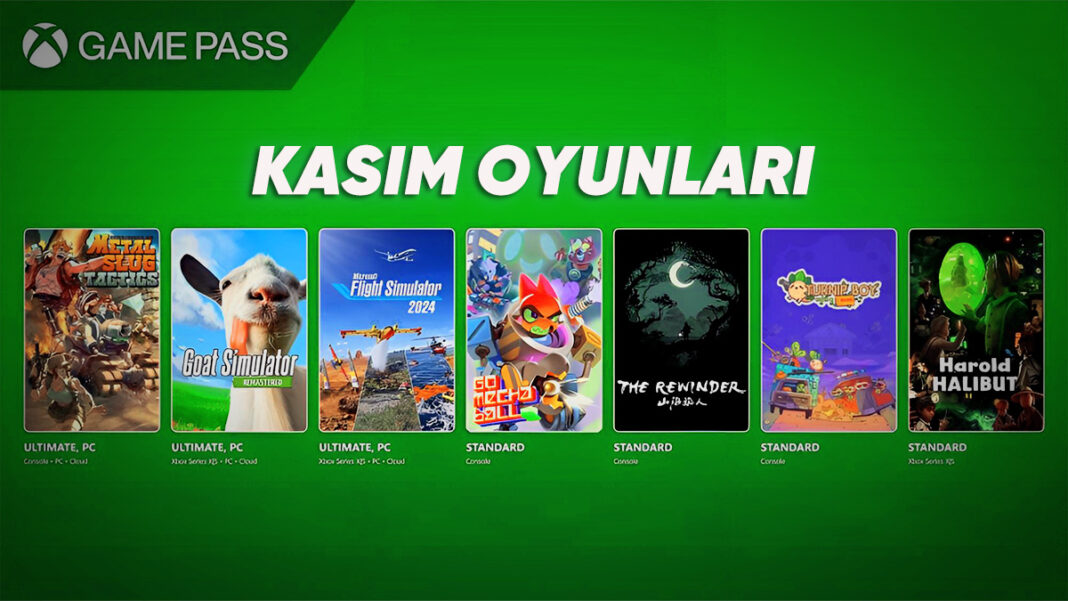 Xbox Game Pass Kasım 2024: Yeni Eklenen ve Kaldırılan Oyunlar